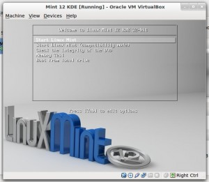 Linux Mint 12 KDE asennusohje