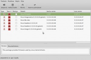 kernel-Linux Mint Päivitysten hallinta