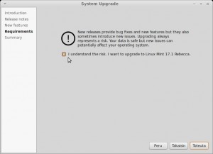 Päivitä Linux Mint 17 seuraavaan versioon omalla riskillä